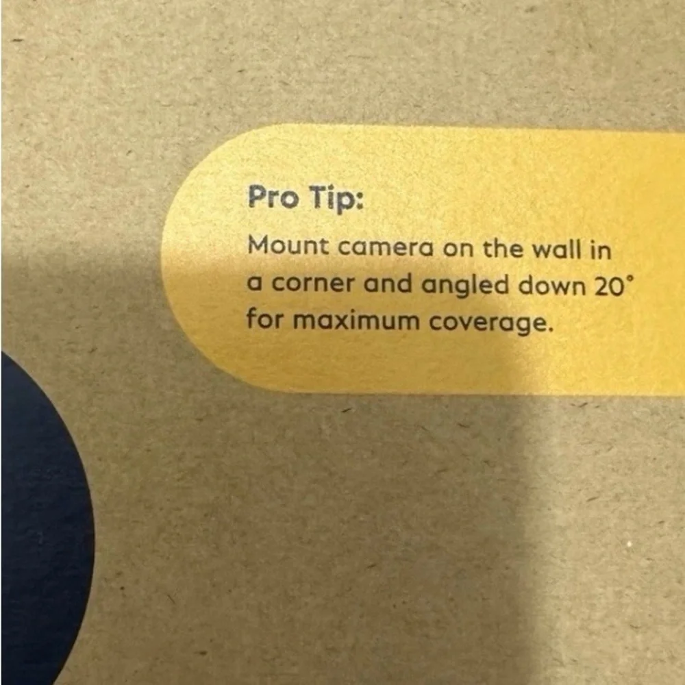 SimpliSafe Camera Installation Guide with Yellow Highlight